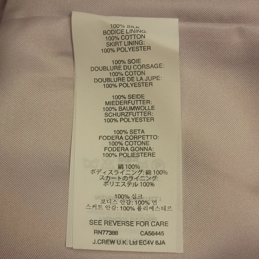 NWT, J. Crew Alexia Silk Slub Strapless Dress